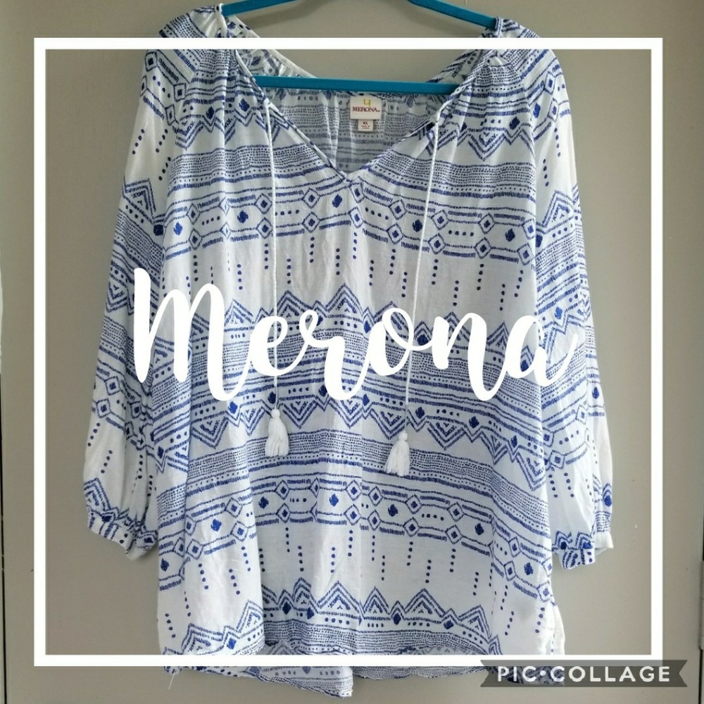 Merona beachy top